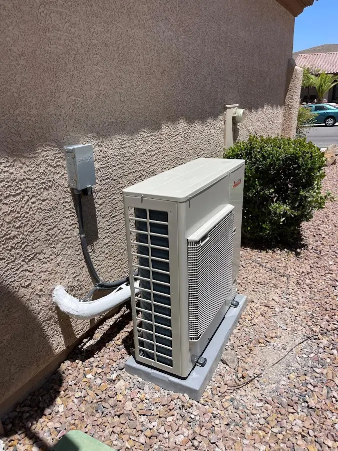 Residential air conditioning condenser unit in Canton